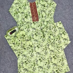 ম্যাচিং জামা+পায়জামা+শার্ট কাপল ড্রেস
